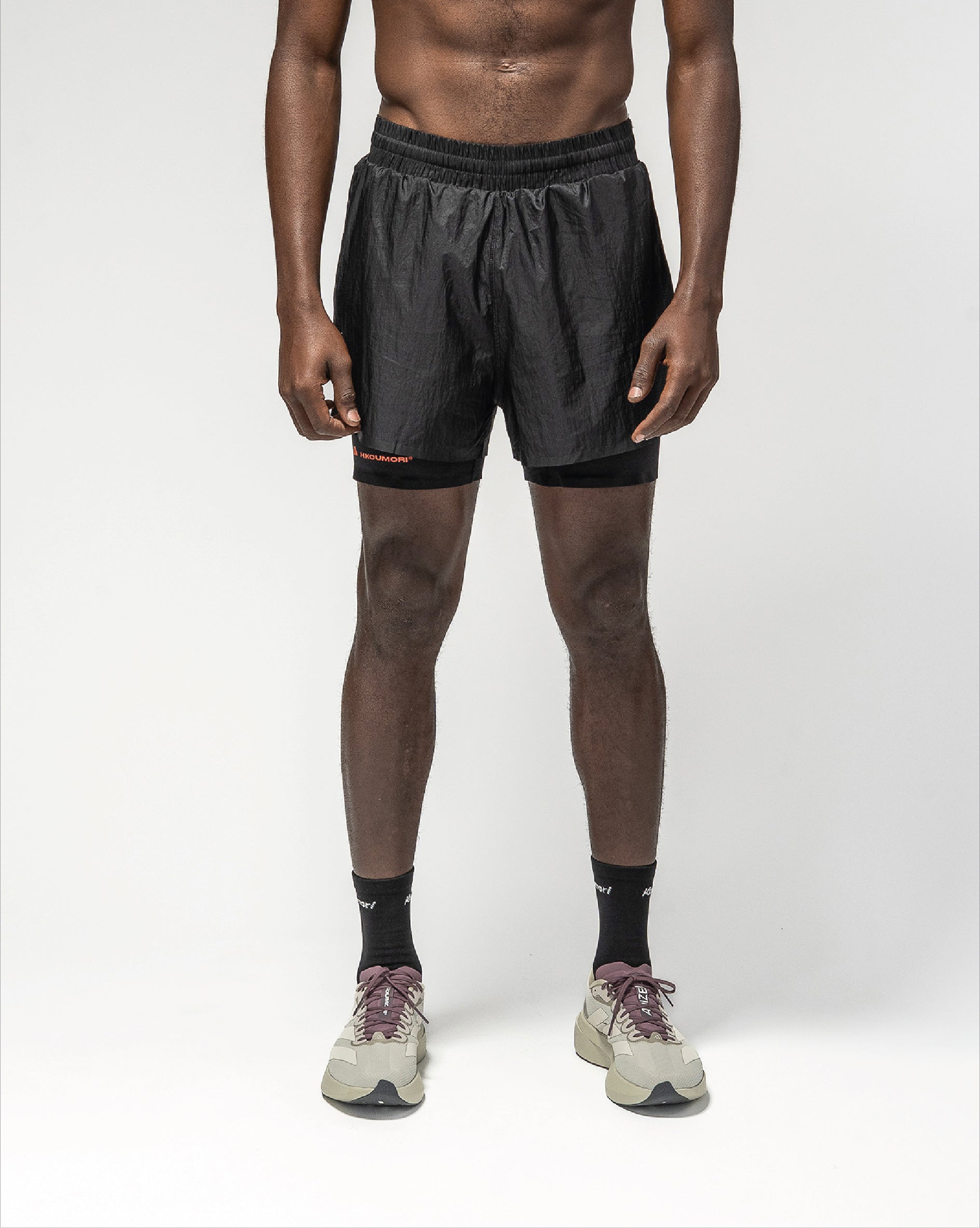 Adi365 H.Koumori Running 2in1 Black Shorts 5