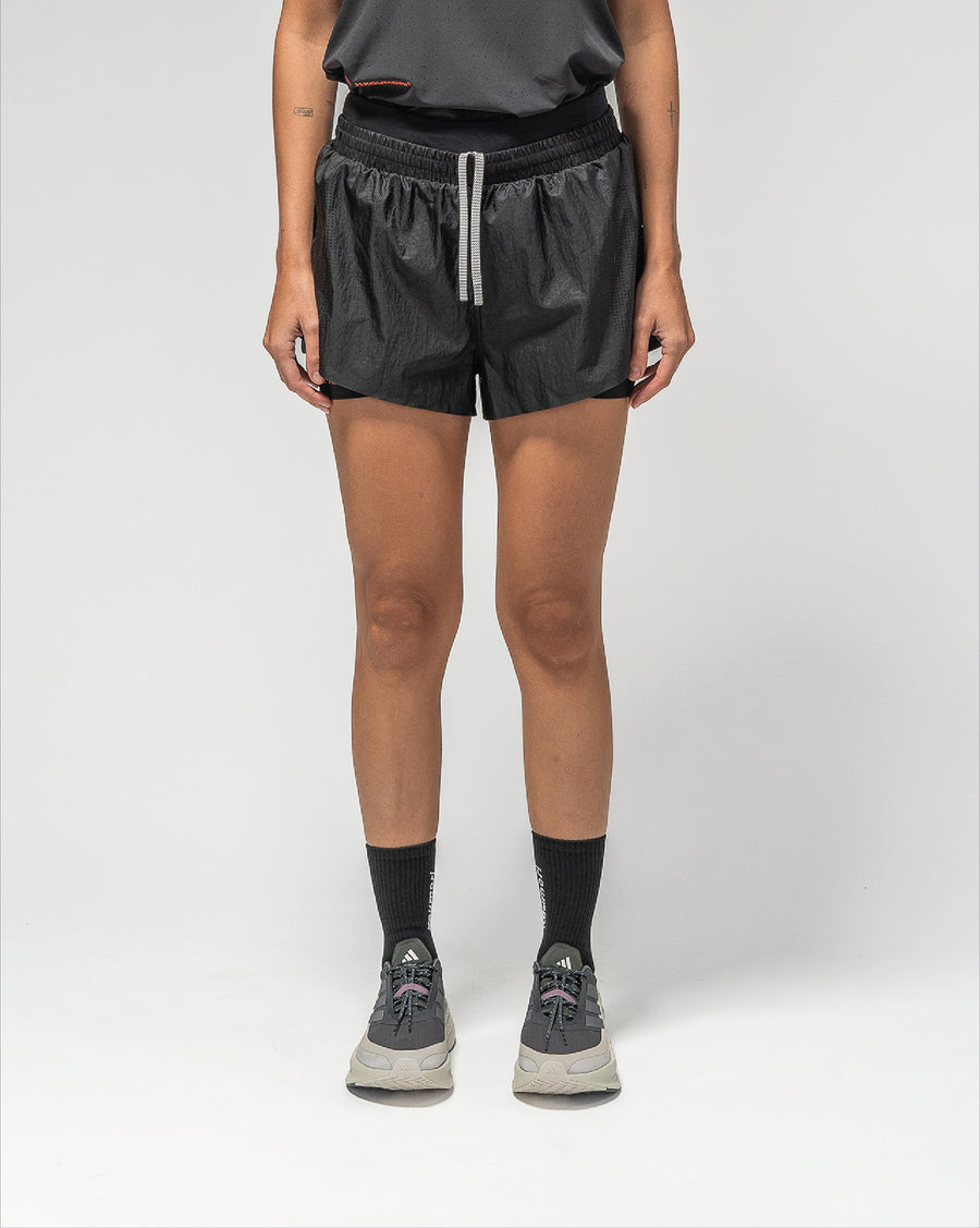 Adi365 H.Koumori Running 2in1 Shorts Black Woman