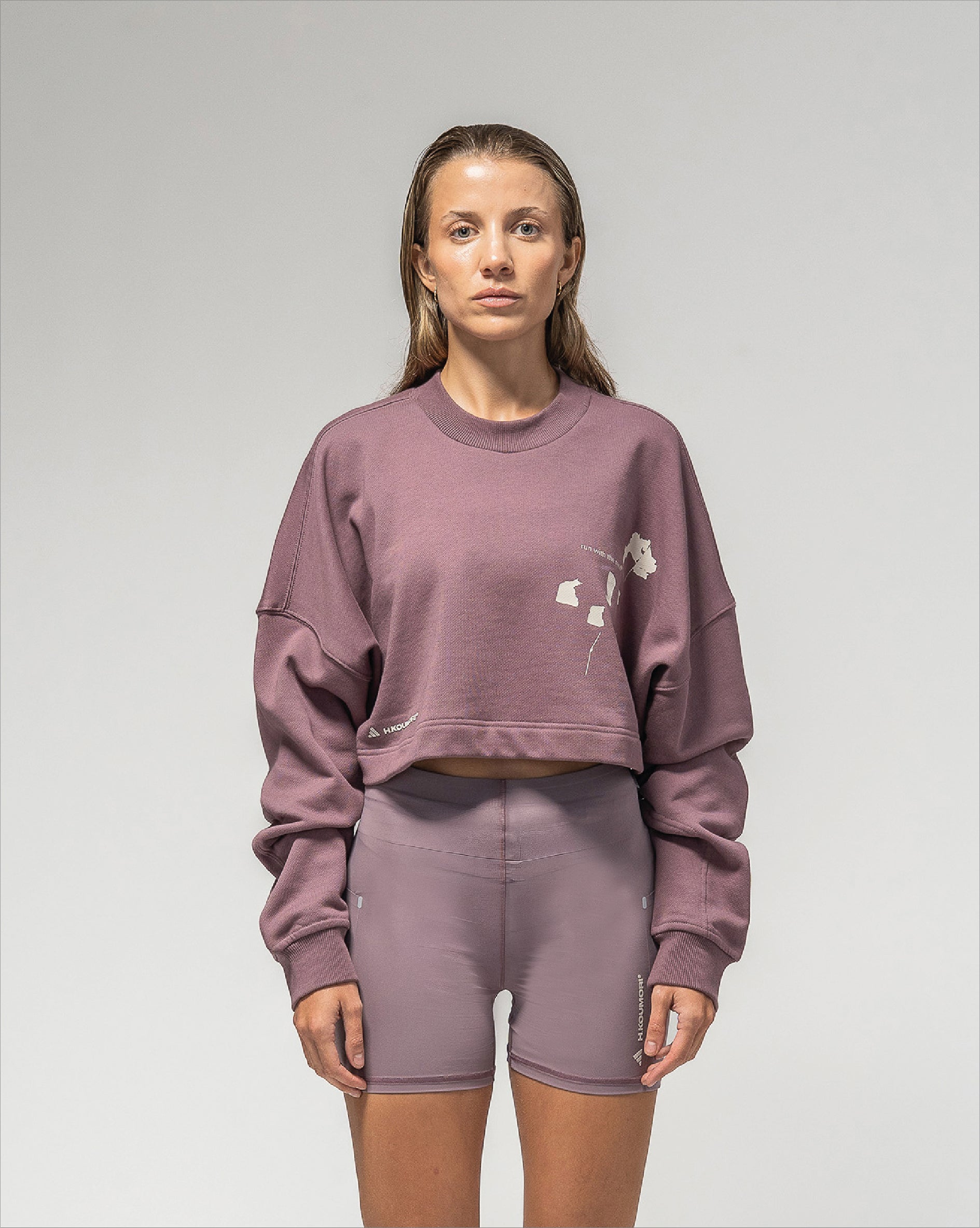 Adi365 H.Koumori Running Crew Woman Shadow Fig