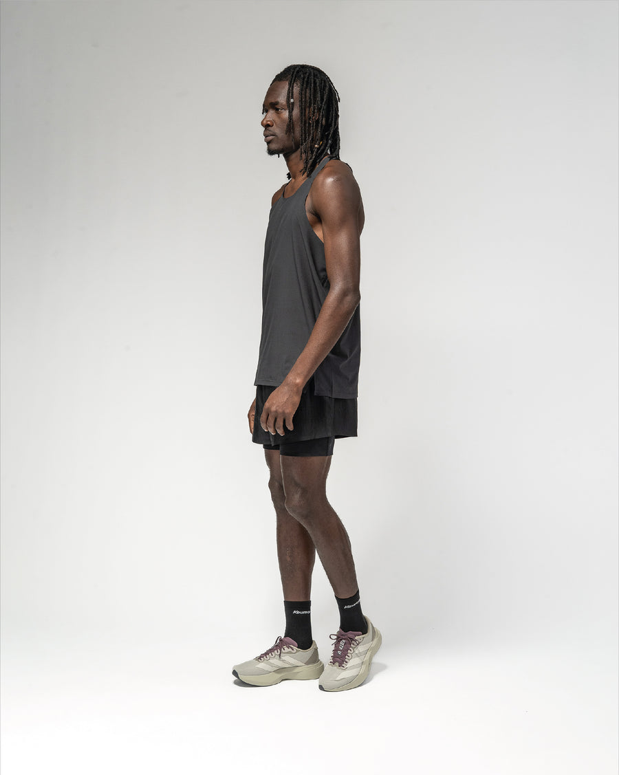 Adi365 H.Koumori Running Singlet Black