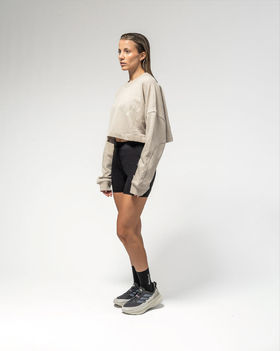 Adi365 H.Koumori Running Crew Woman Putty Grey