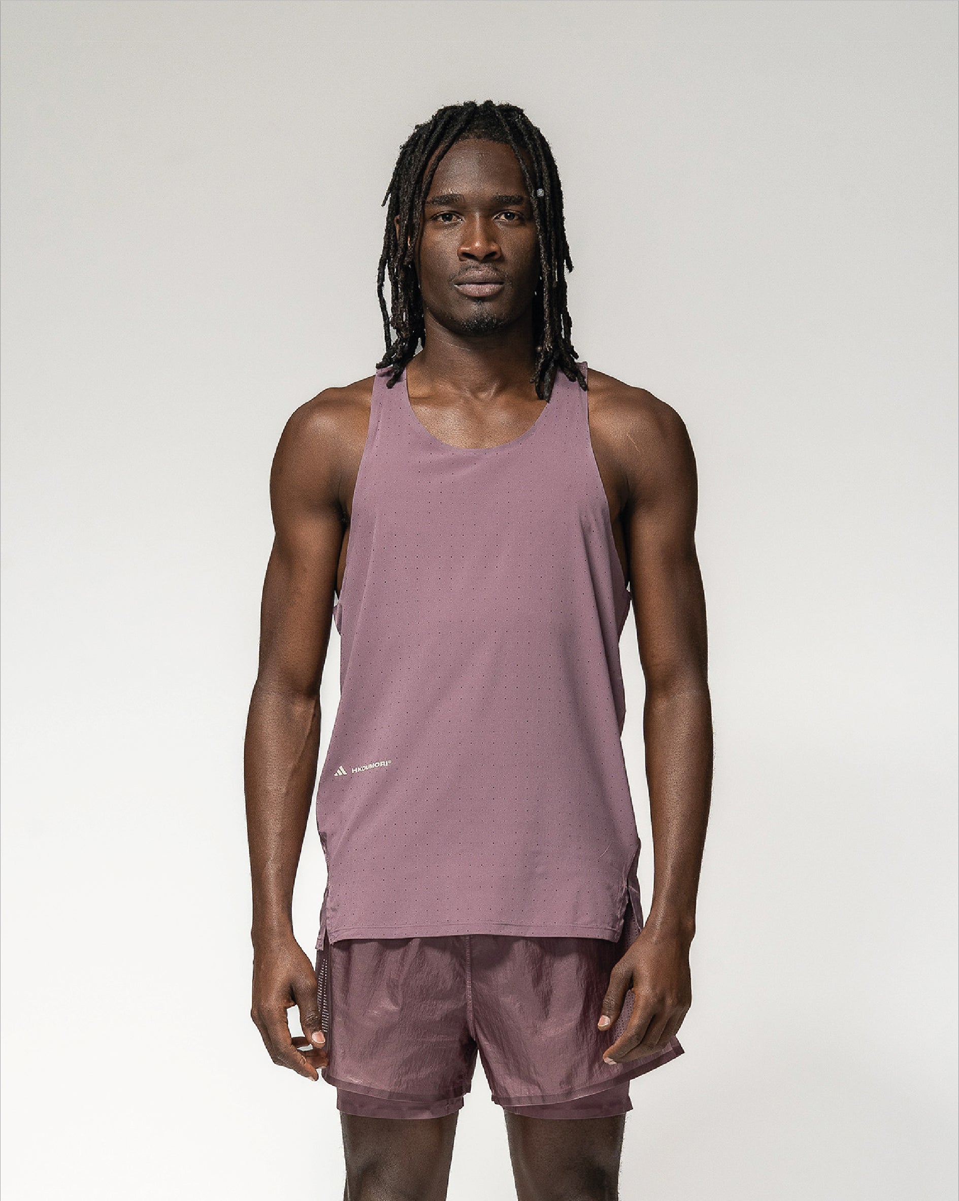 Adi365 H.Koumori Running Singlet Men Shadow Fig