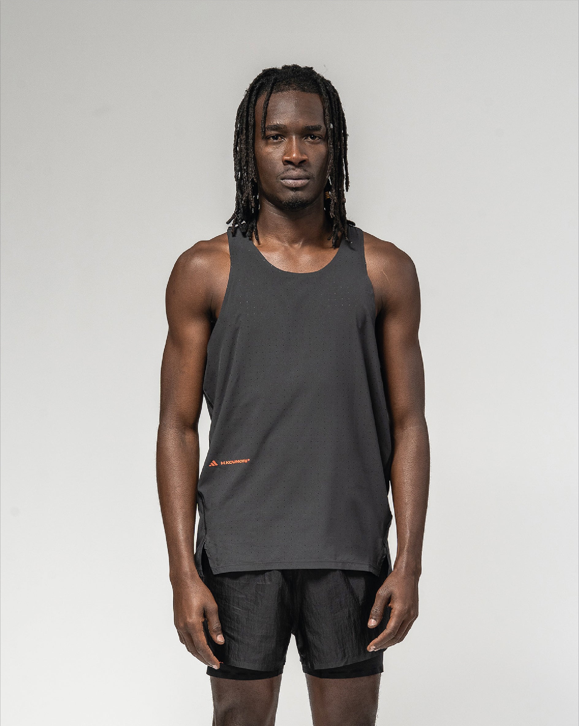 Adi365 H.Koumori Running Singlet Black