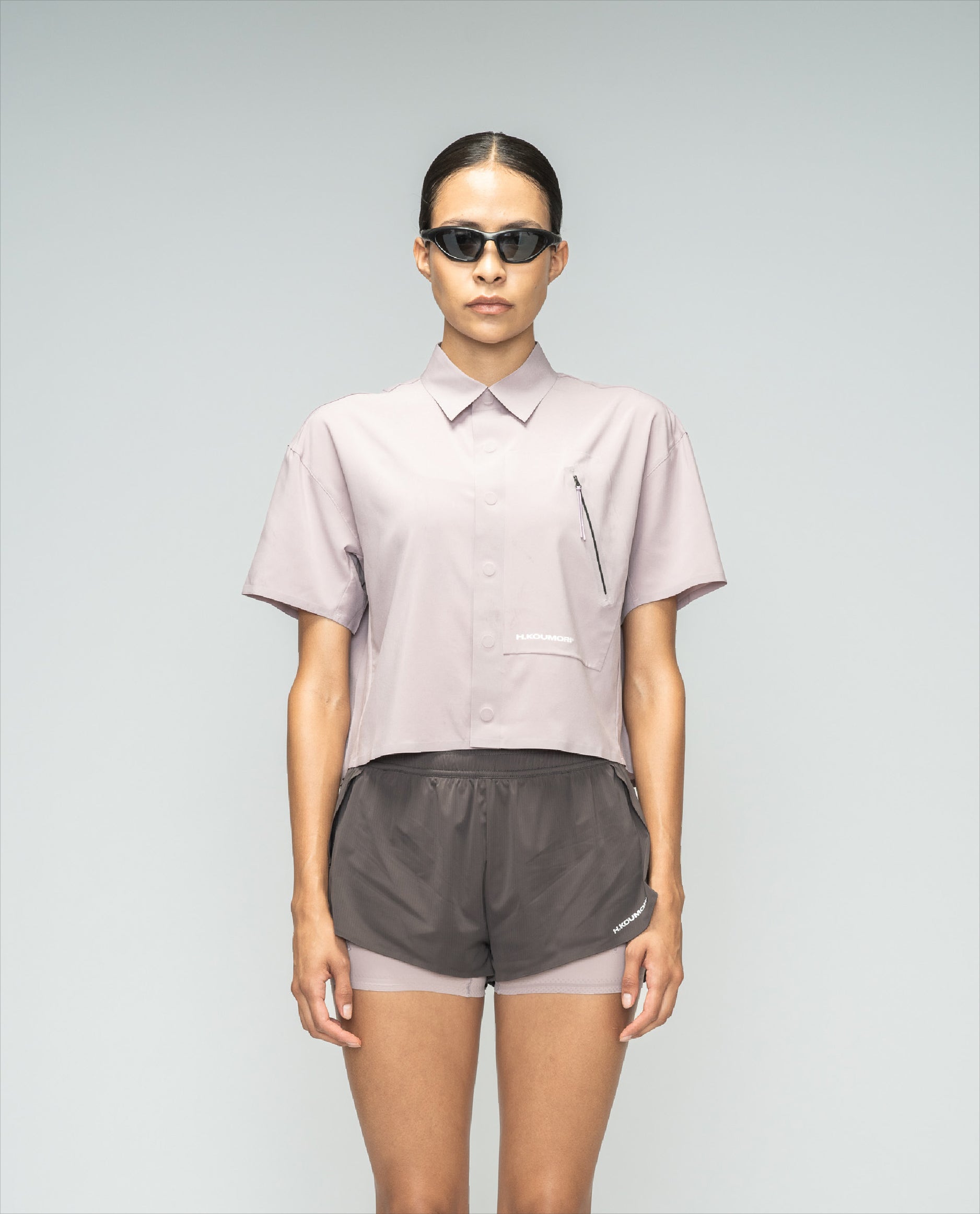 Cropped Camp Shirt Quail