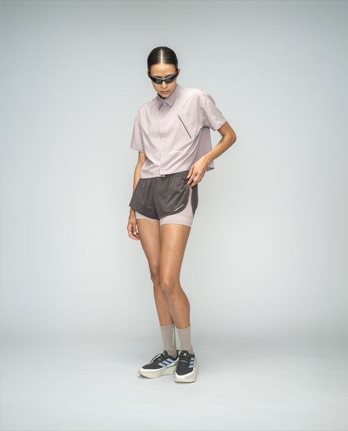 Cropped Camp Shirt Quail