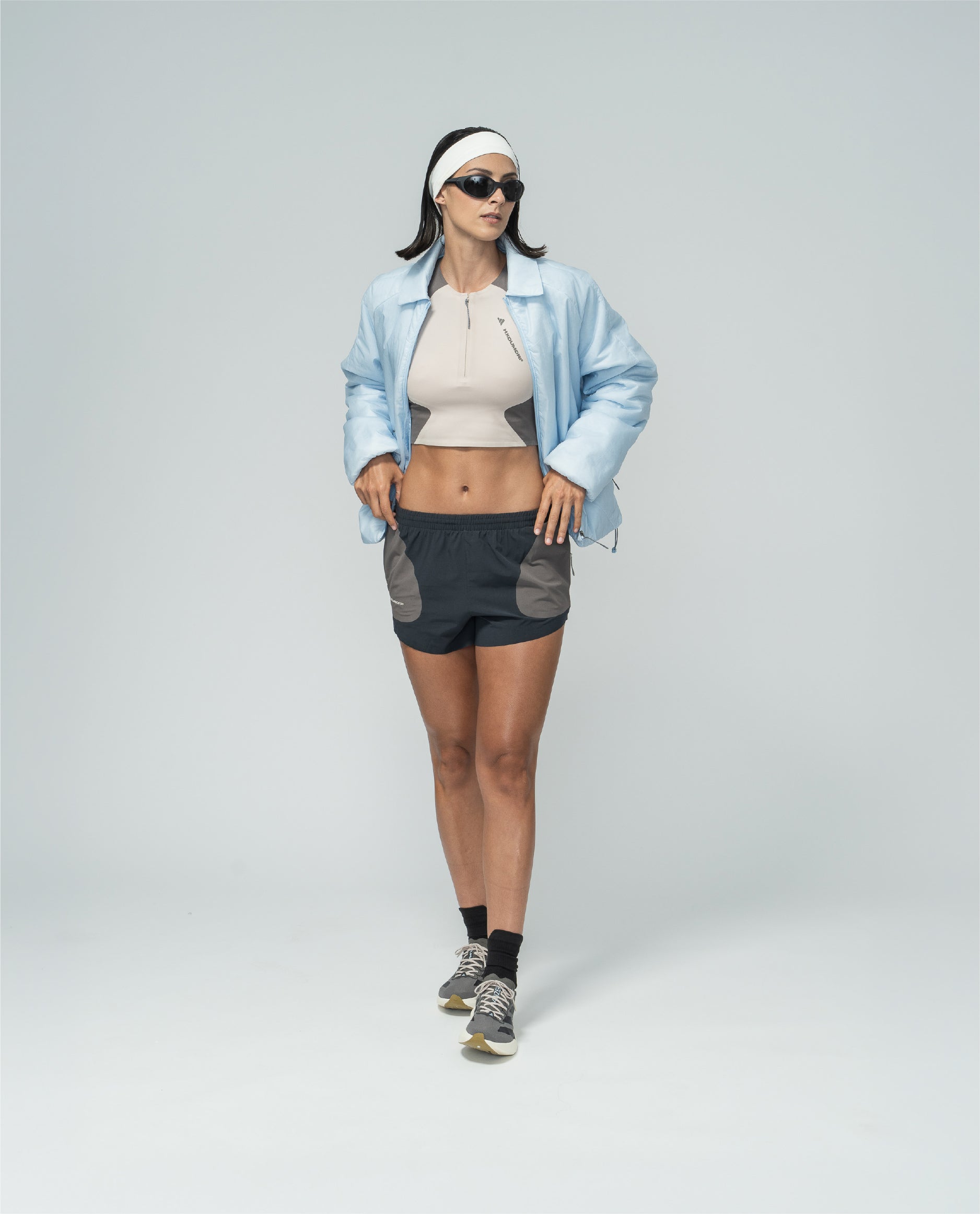 Adidas x H.KOUMORI Padded Coach Jacket Clear Sky