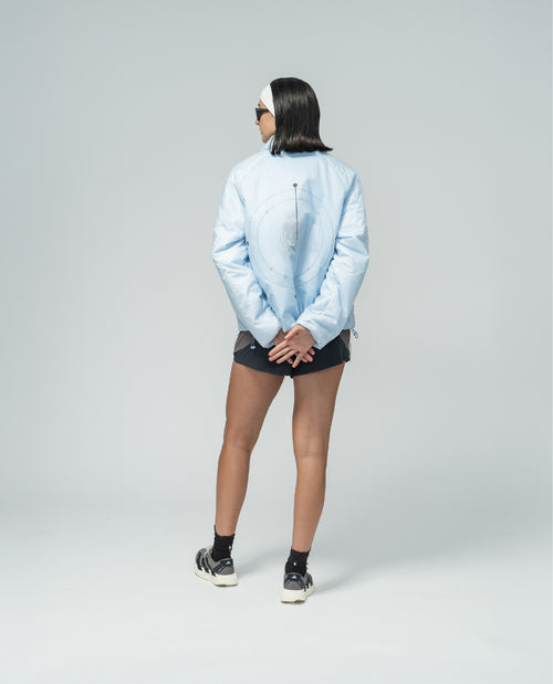 Adidas x H.KOUMORI Padded Coach Jacket Clear Sky
