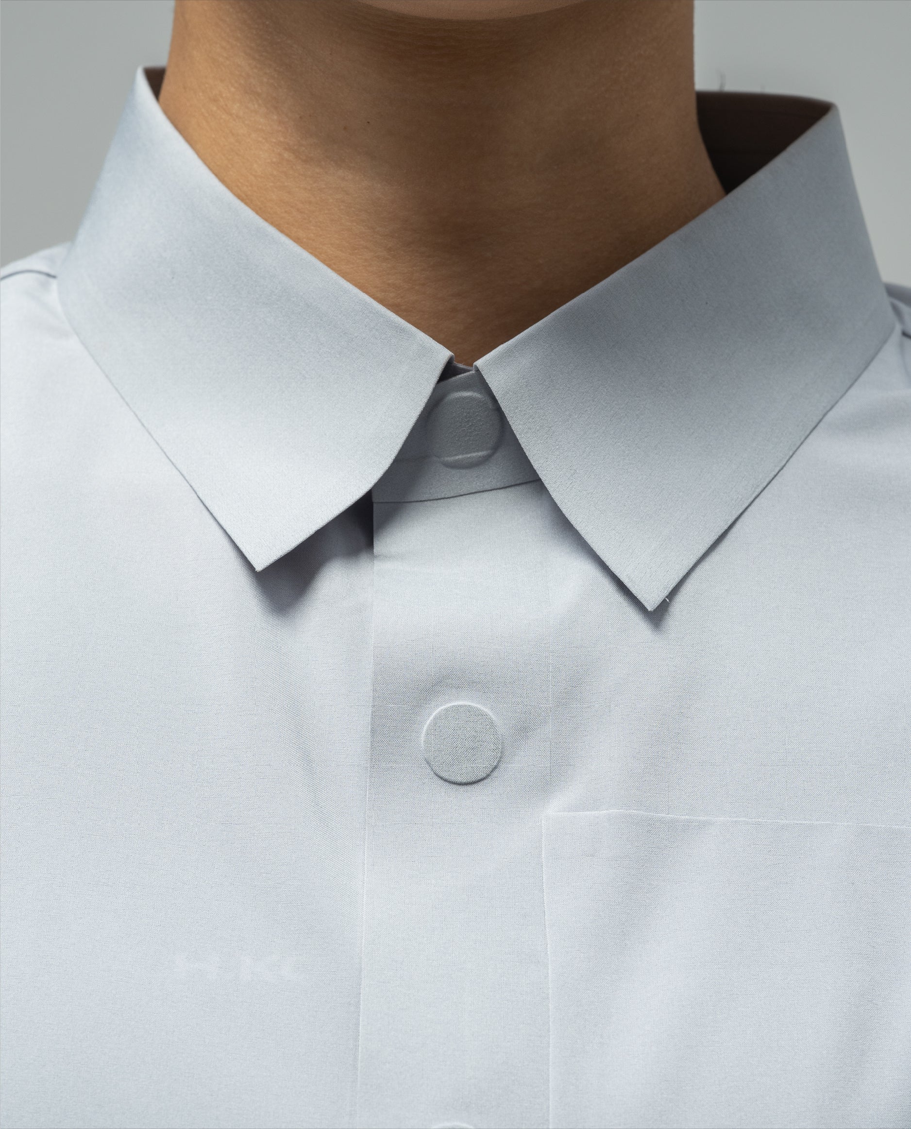 Cropped Camp Shirt Dapple Gray