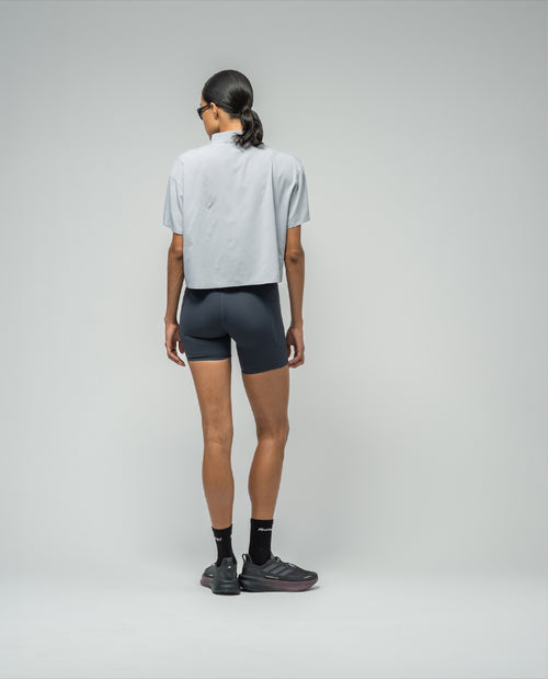 Cropped Camp Shirt Dapple Gray