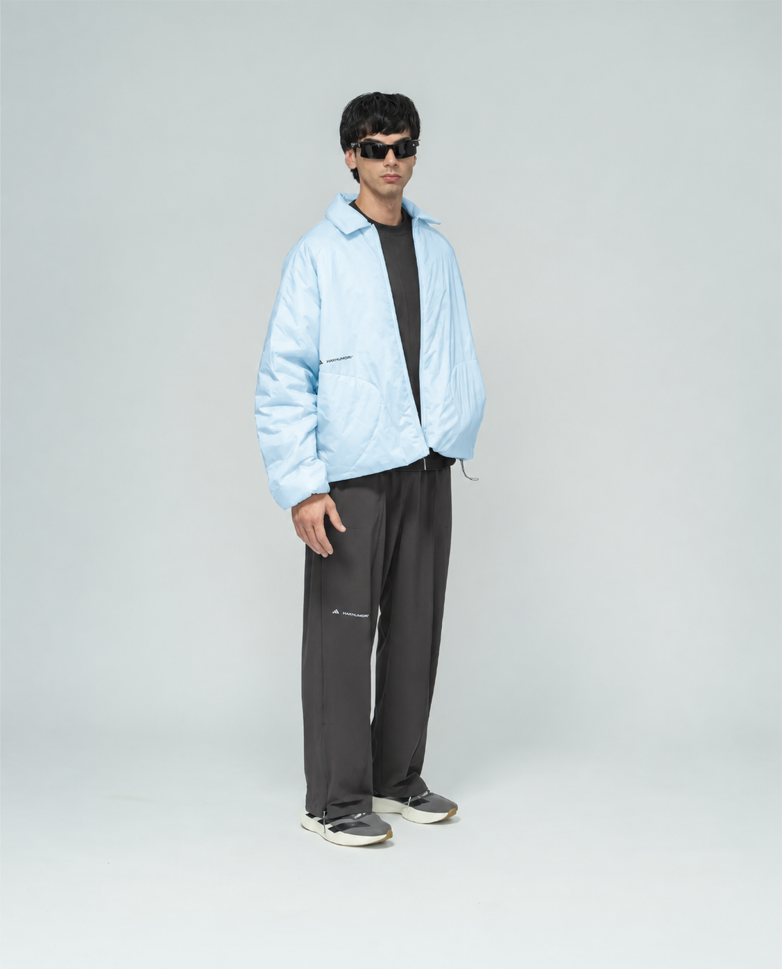 Adidas x H.KOUMORI Padded Coach Jacket Clear Sky