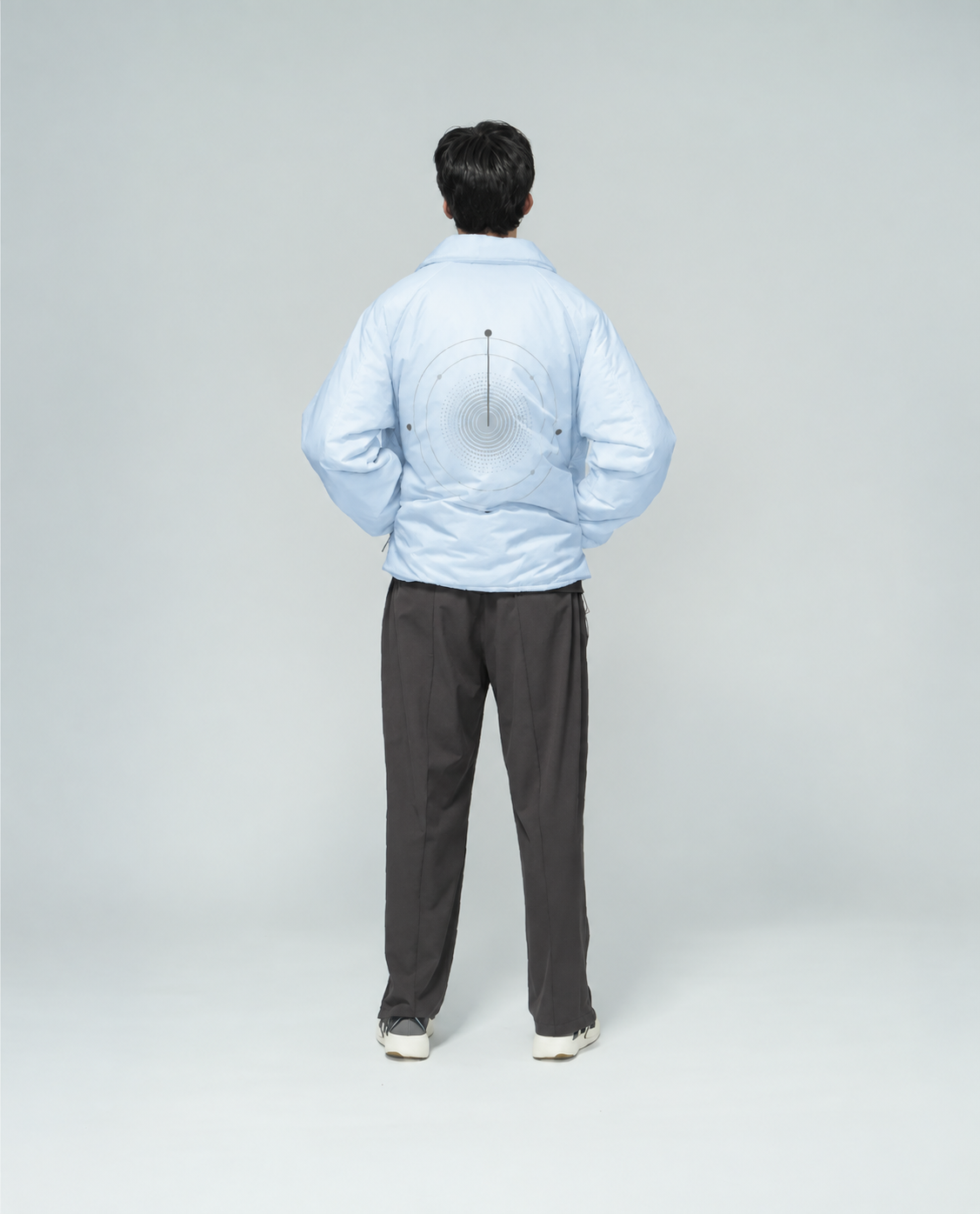 Adidas x H.KOUMORI Padded Coach Jacket Clear Sky