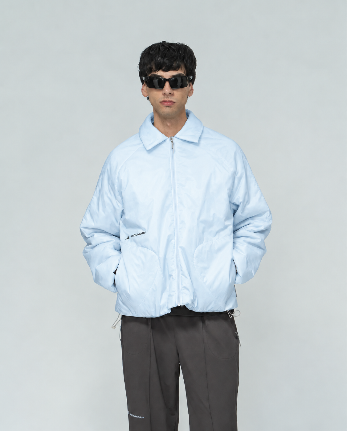 Adidas x H.KOUMORI Padded Coach Jacket Clear Sky