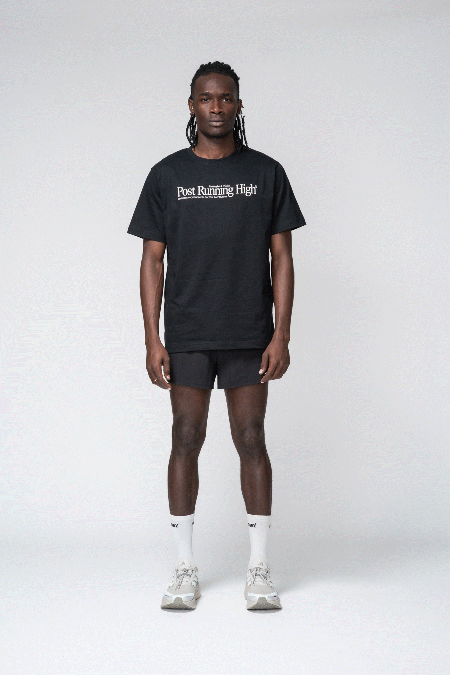 Post Running High Regular T-Shirt Black