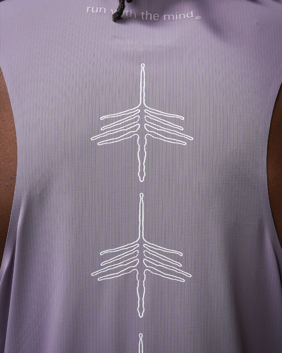 Graphic Race Singlet Lilac
