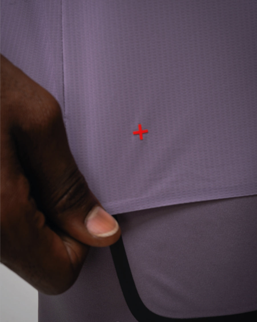 Graphic Race Singlet Lilac