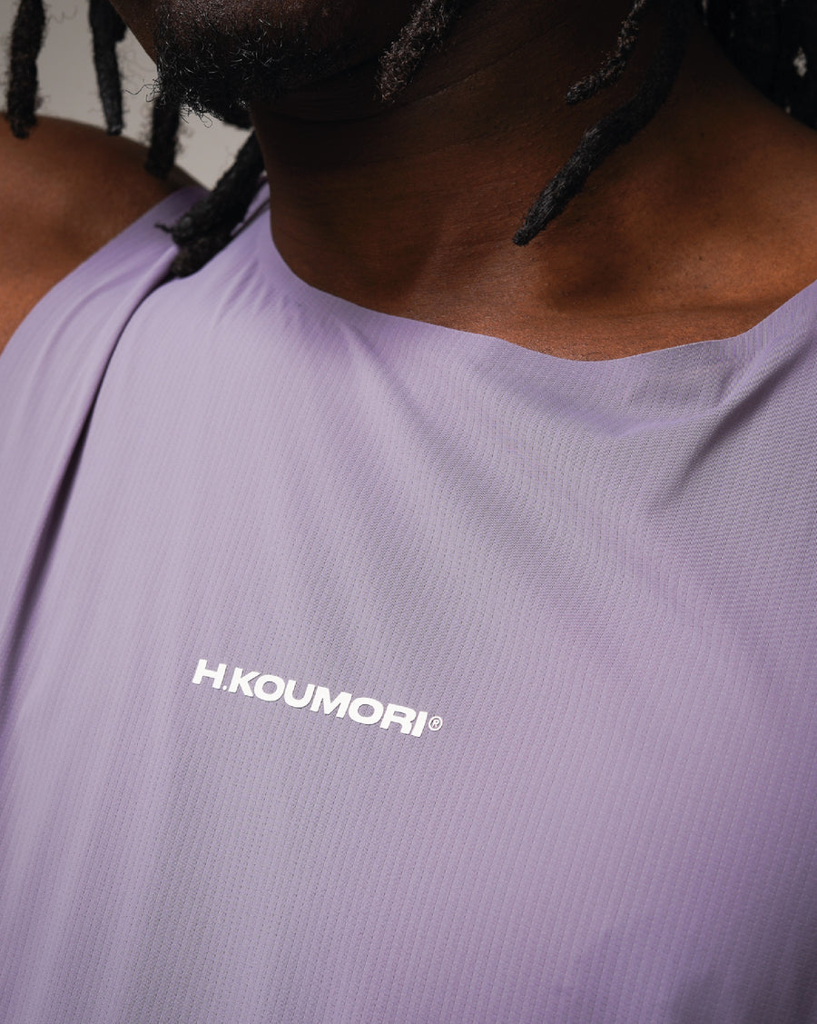 Graphic Race Singlet Lilac