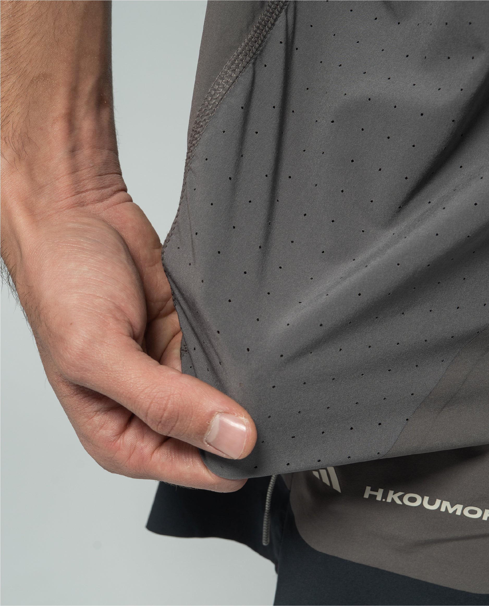 Adidas x H.KOUMORI Running Singlet Charcoal