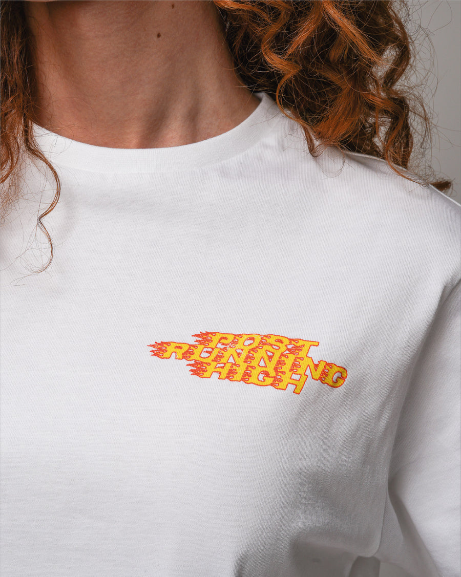 Post Running High Flames Women´s Regular T-Shirt White