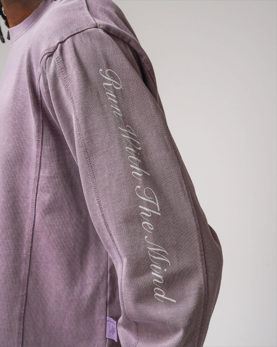 Logo Stride Long Sleeve Grape