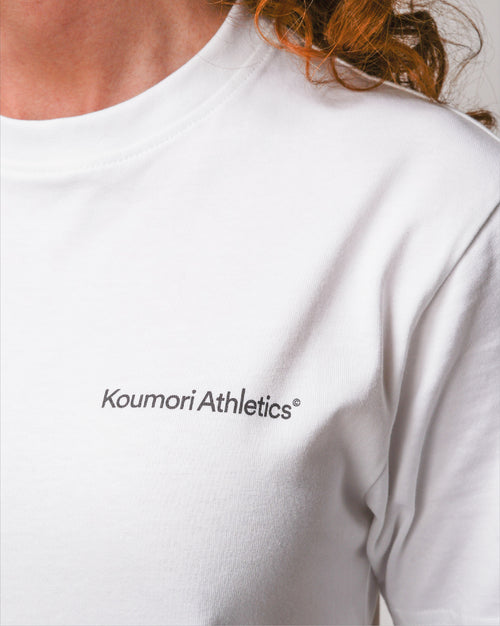 Playera Blanca Regular Running Motion Para Mujer 