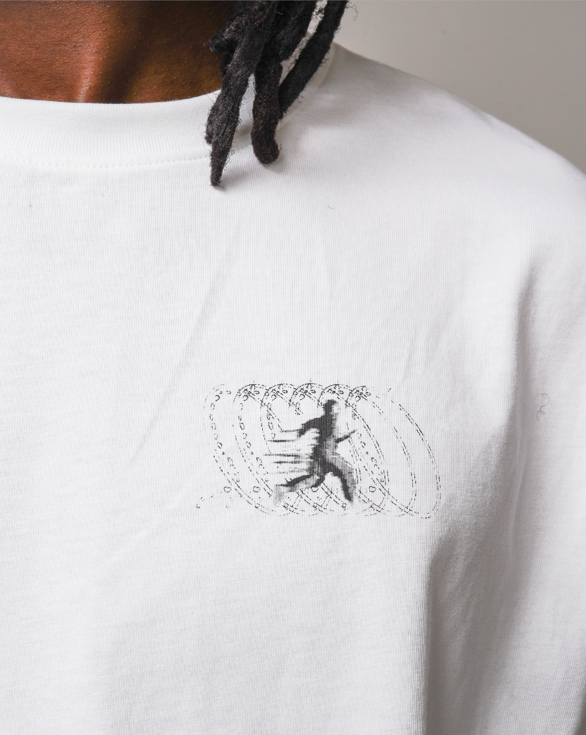 Playera Regular Running Motion Blanca
