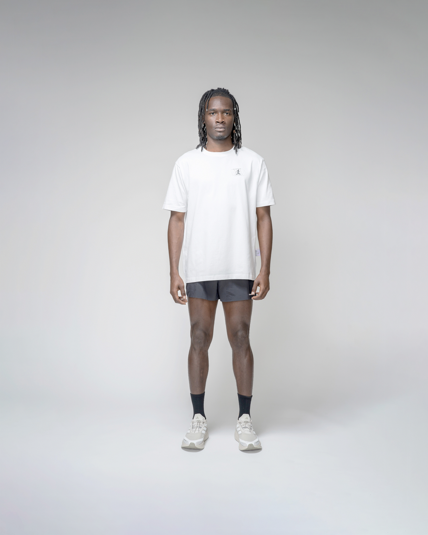 Playera Regular Running Motion Blanca