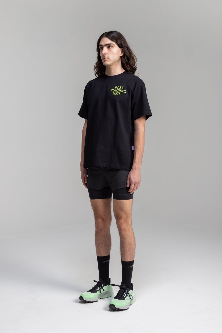 Post Running High VOLT T-Shirt Black