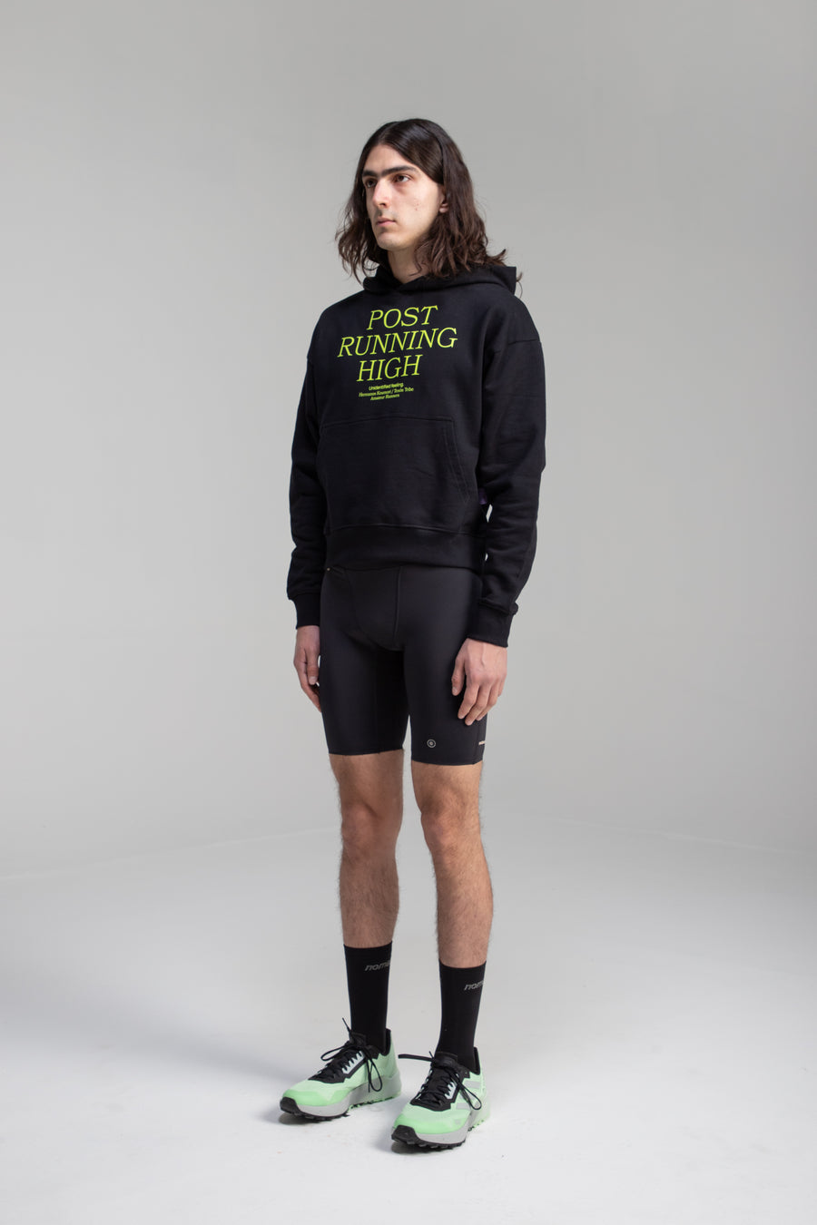 Post Running High VOLT  Black Hoodie