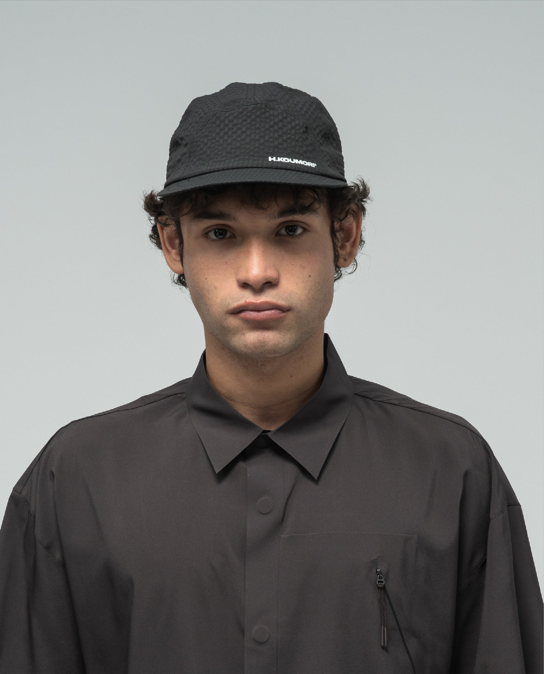 FRONT PANNEL CAP BLACK