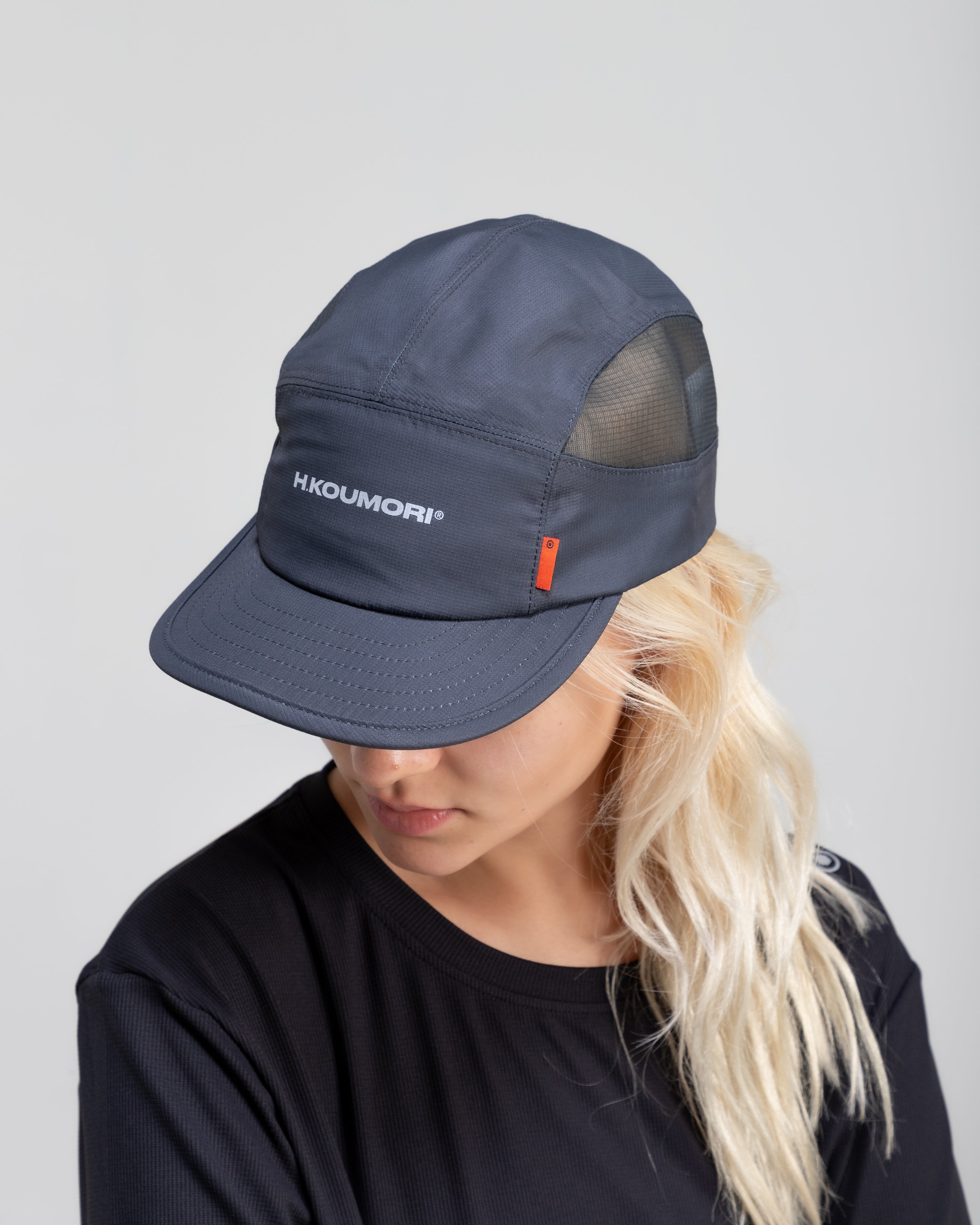 H. Koumori Running Cap 5 Panel Dark Grey