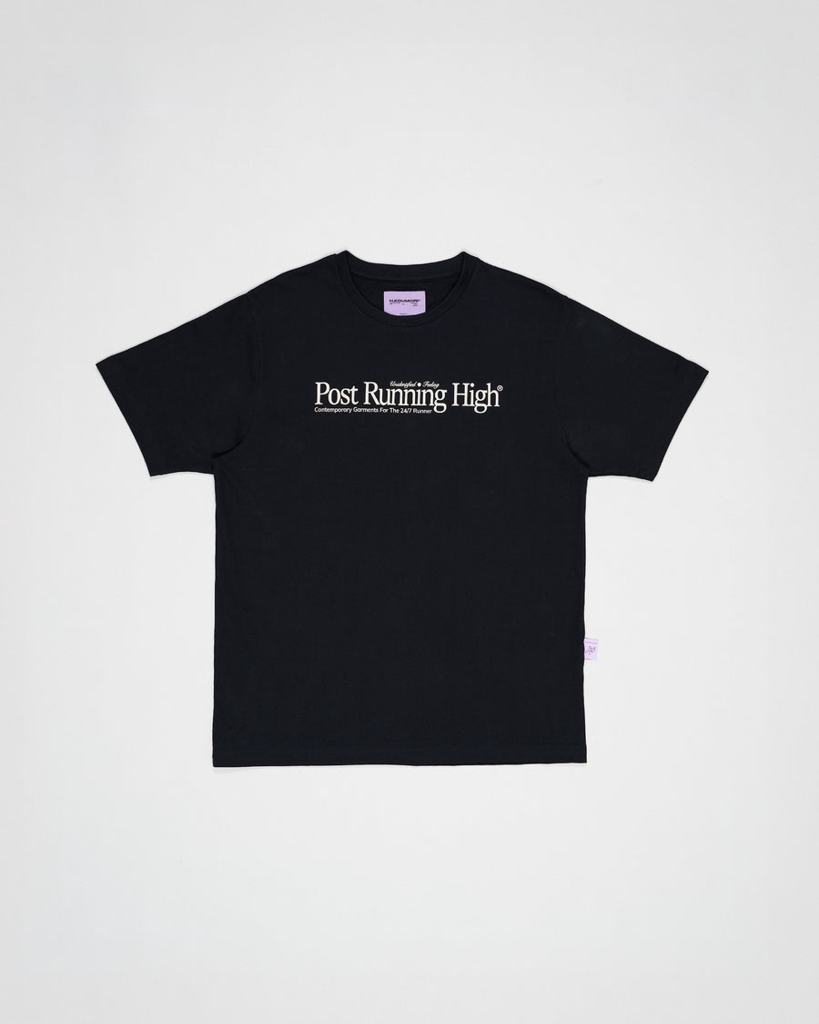 Post Running High Regular T-Shirt Black