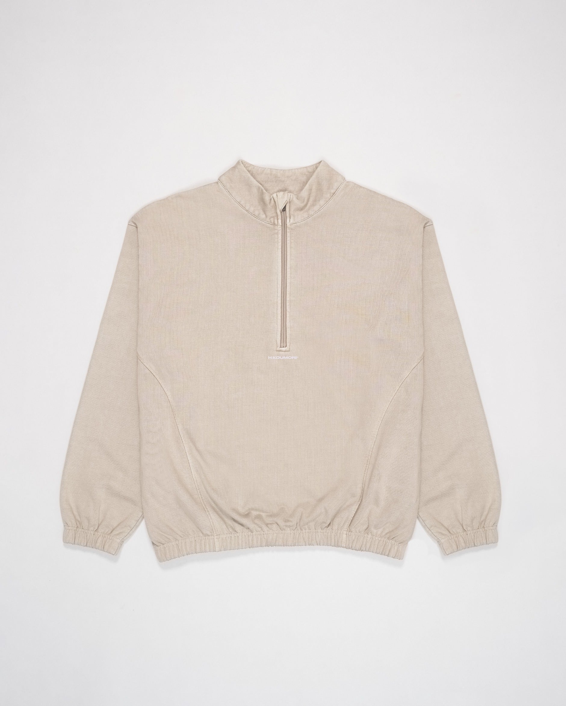 Pausa Half Zip Fossil Brown