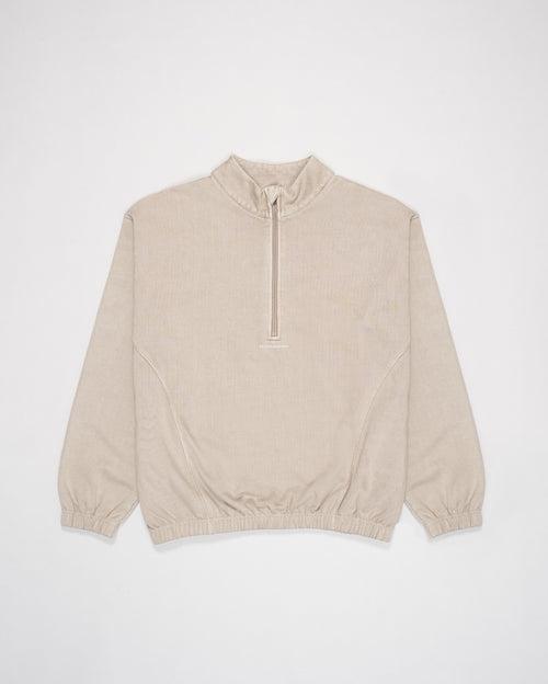 Pausa Half Zip Fossil Brown
