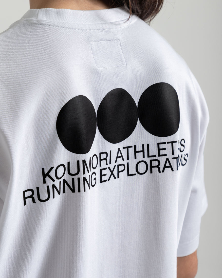 Running Explorations White T-Shirt