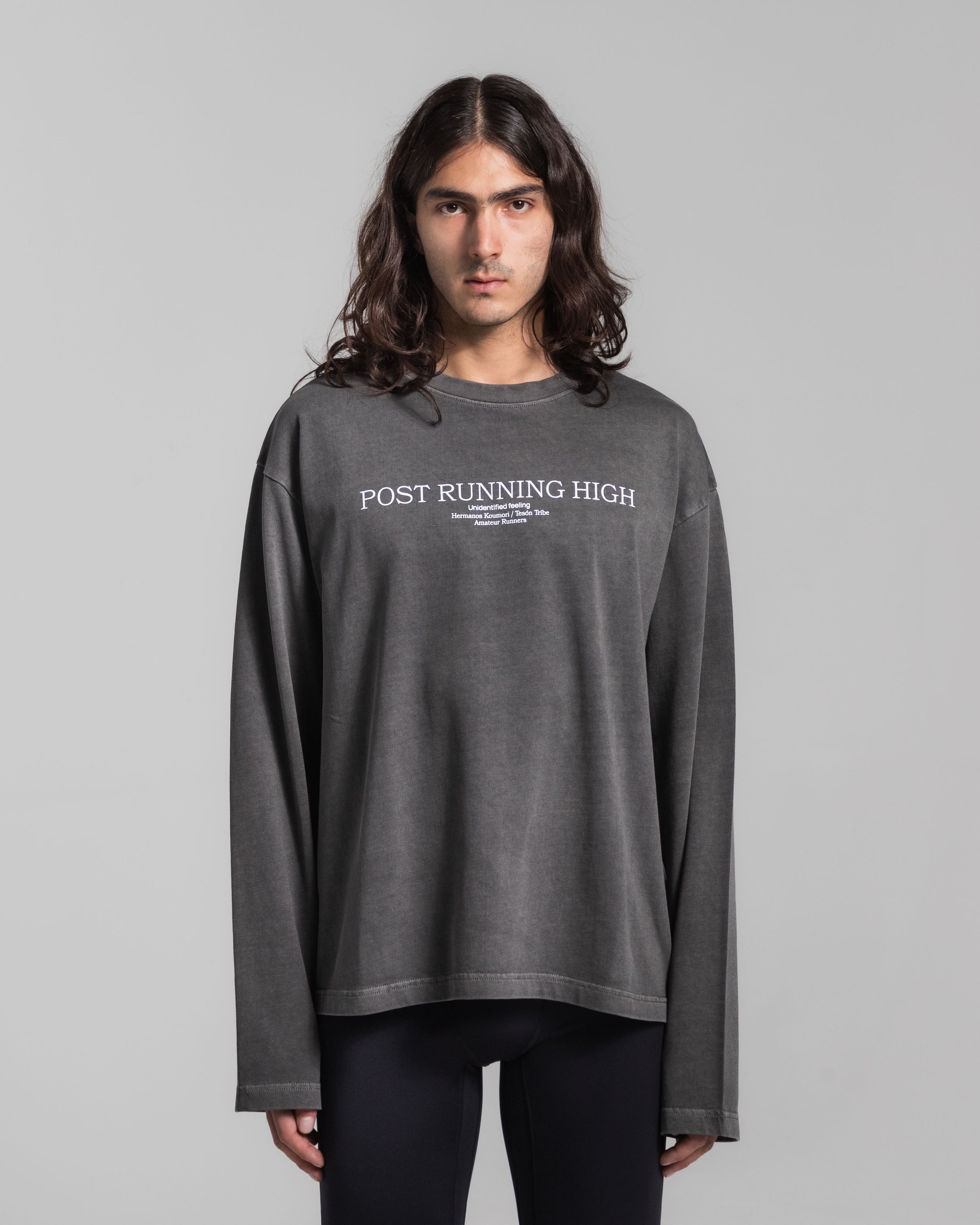 Post Running High Washed Black Longsleeve