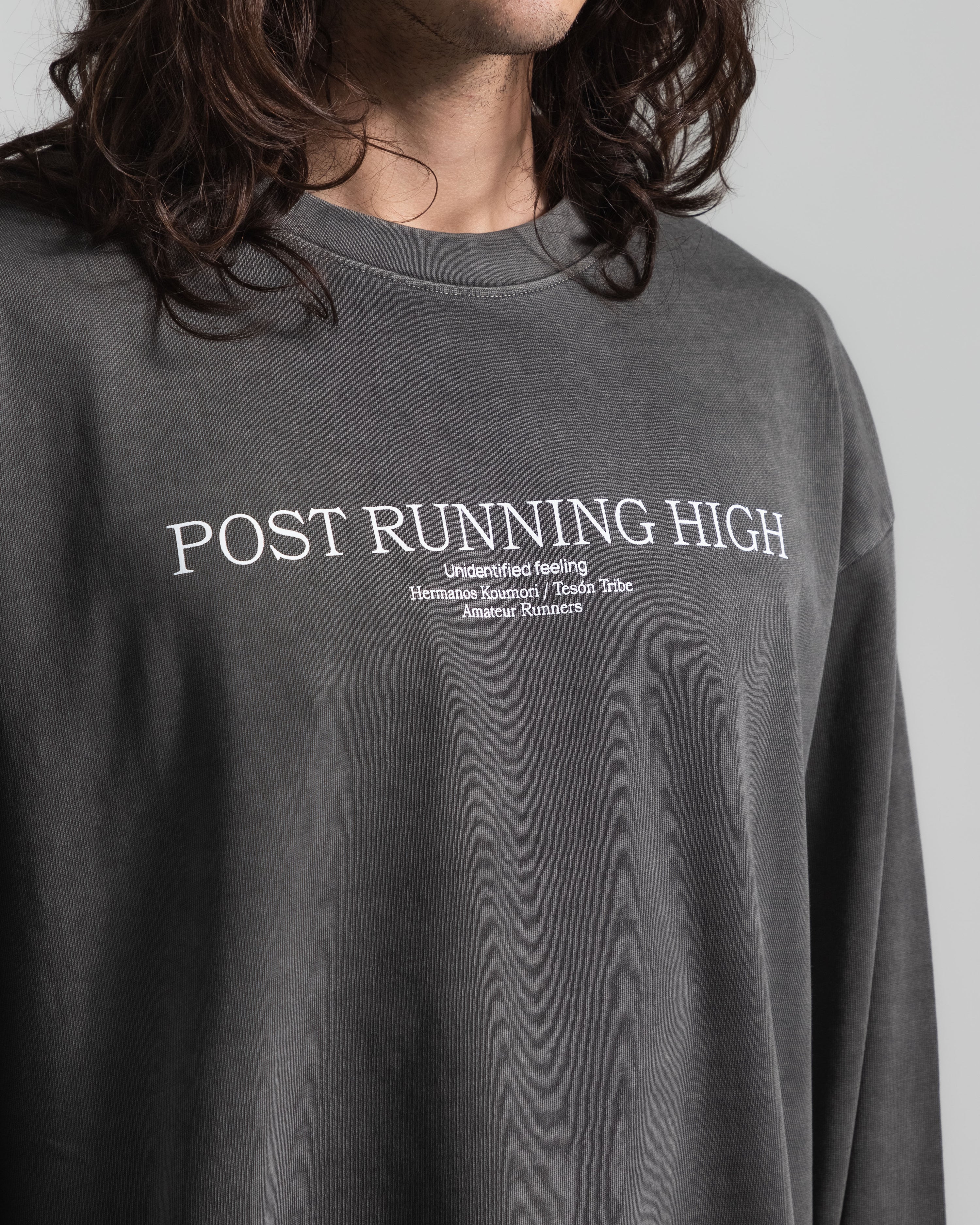 Post Running High Washed Black Longsleeve