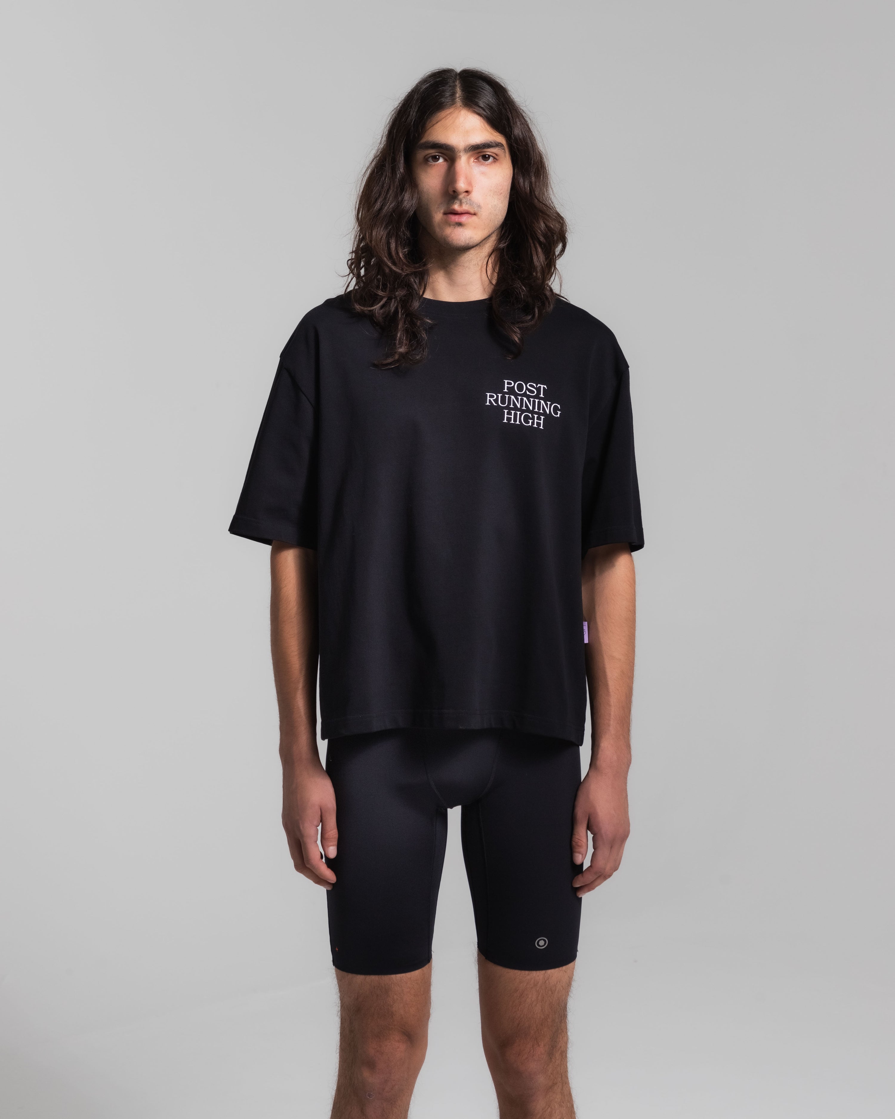 Post Running High T-Shirt Black