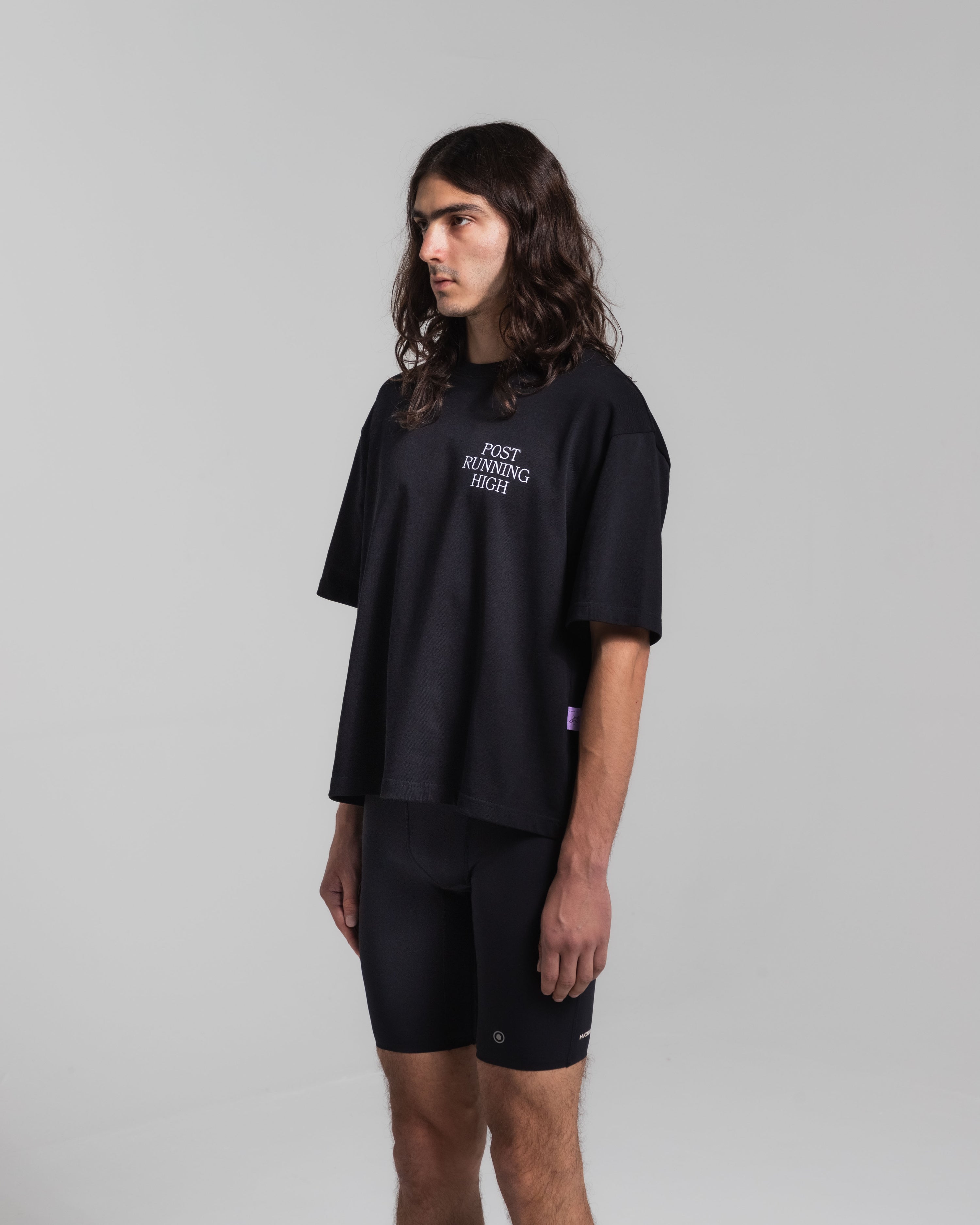 Post Running High T-Shirt Black