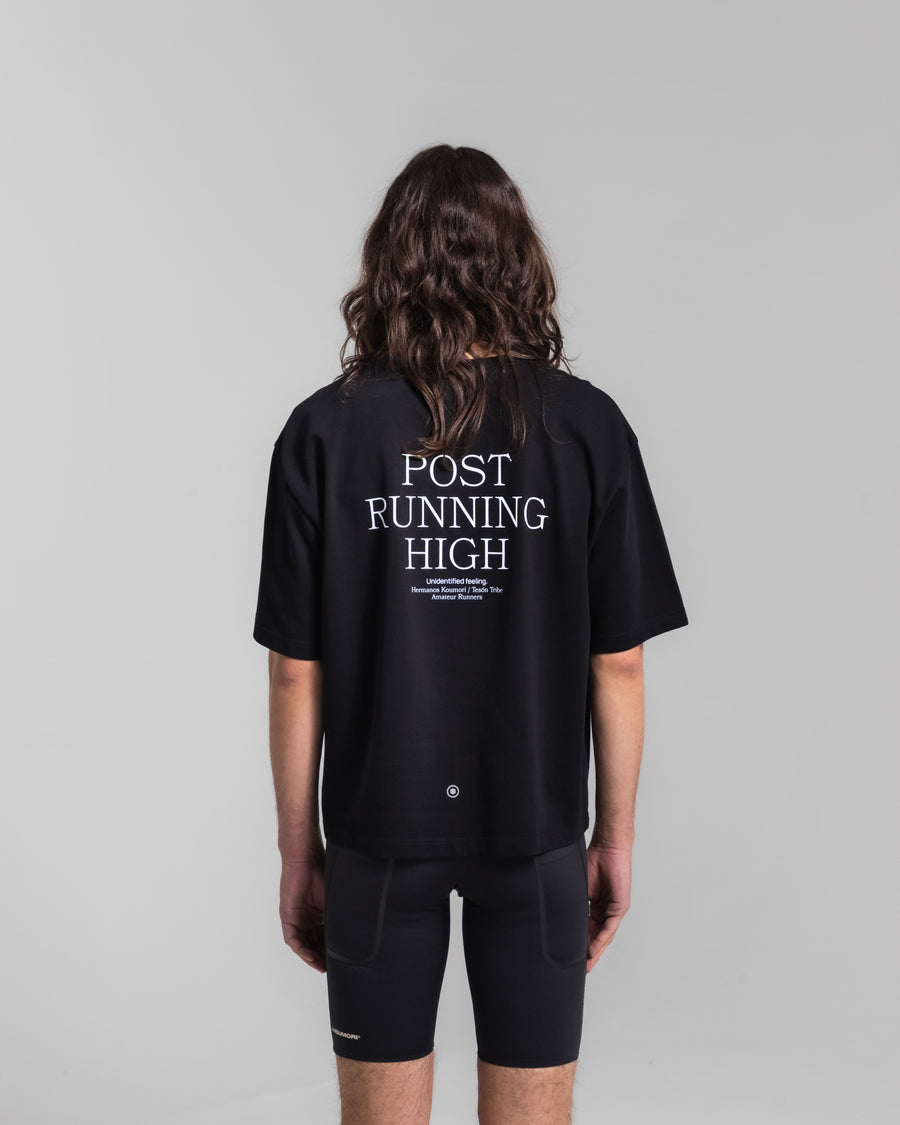 Post Running High T-Shirt Black