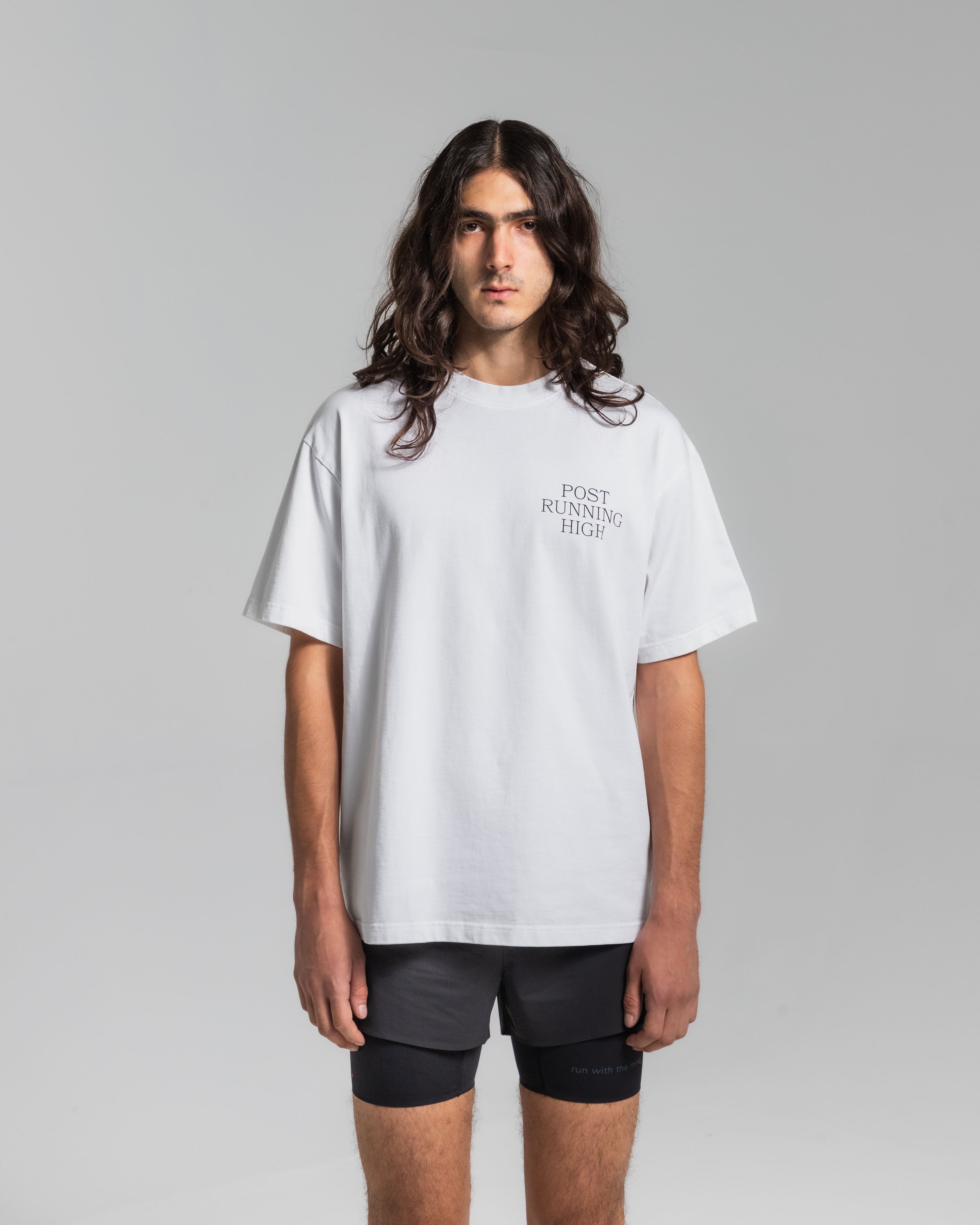 Post Running High T-Shirt White