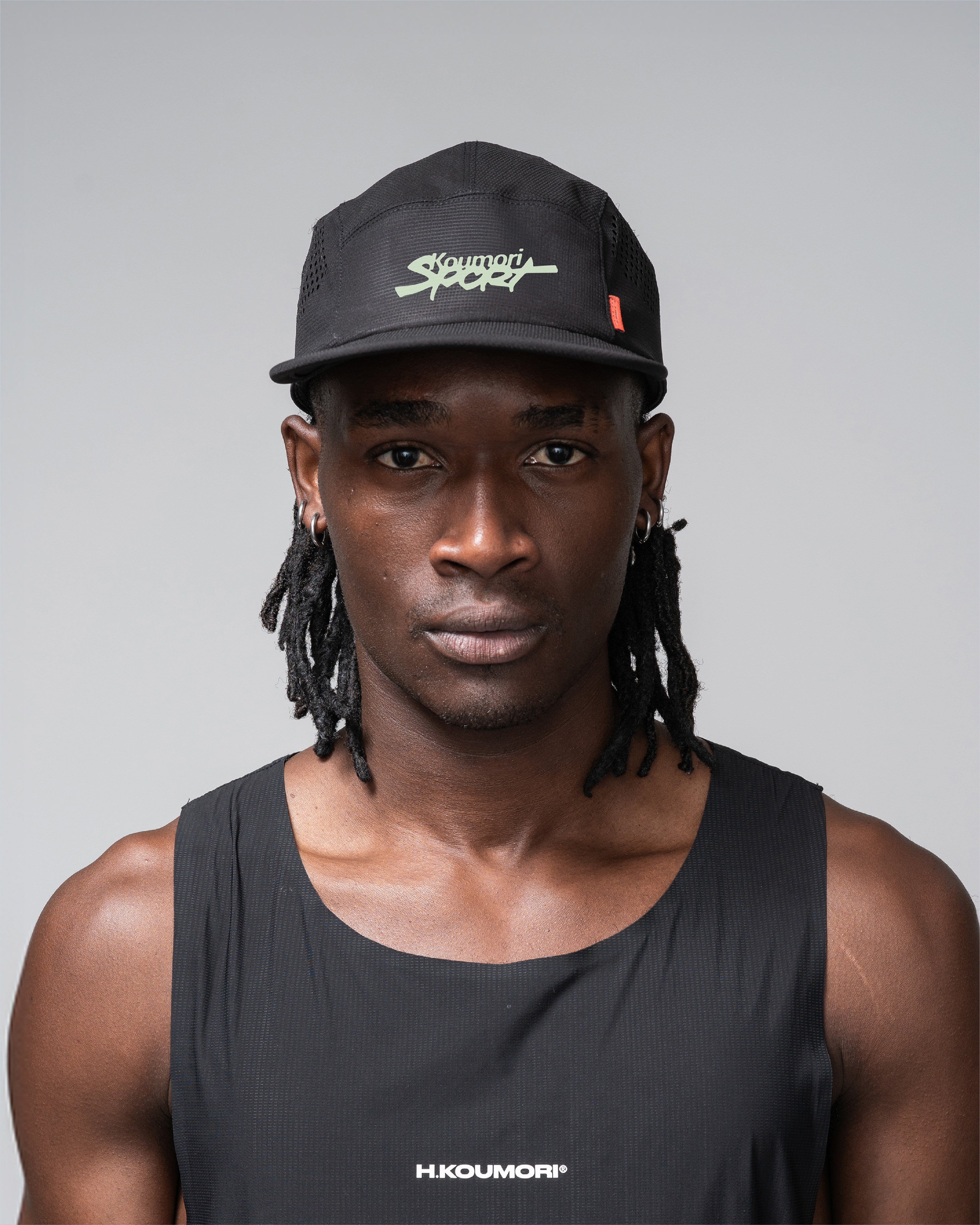 トップス emm the shop kakueri Koumori Sports Laser Cut Cap Black – Hermanos Koumori