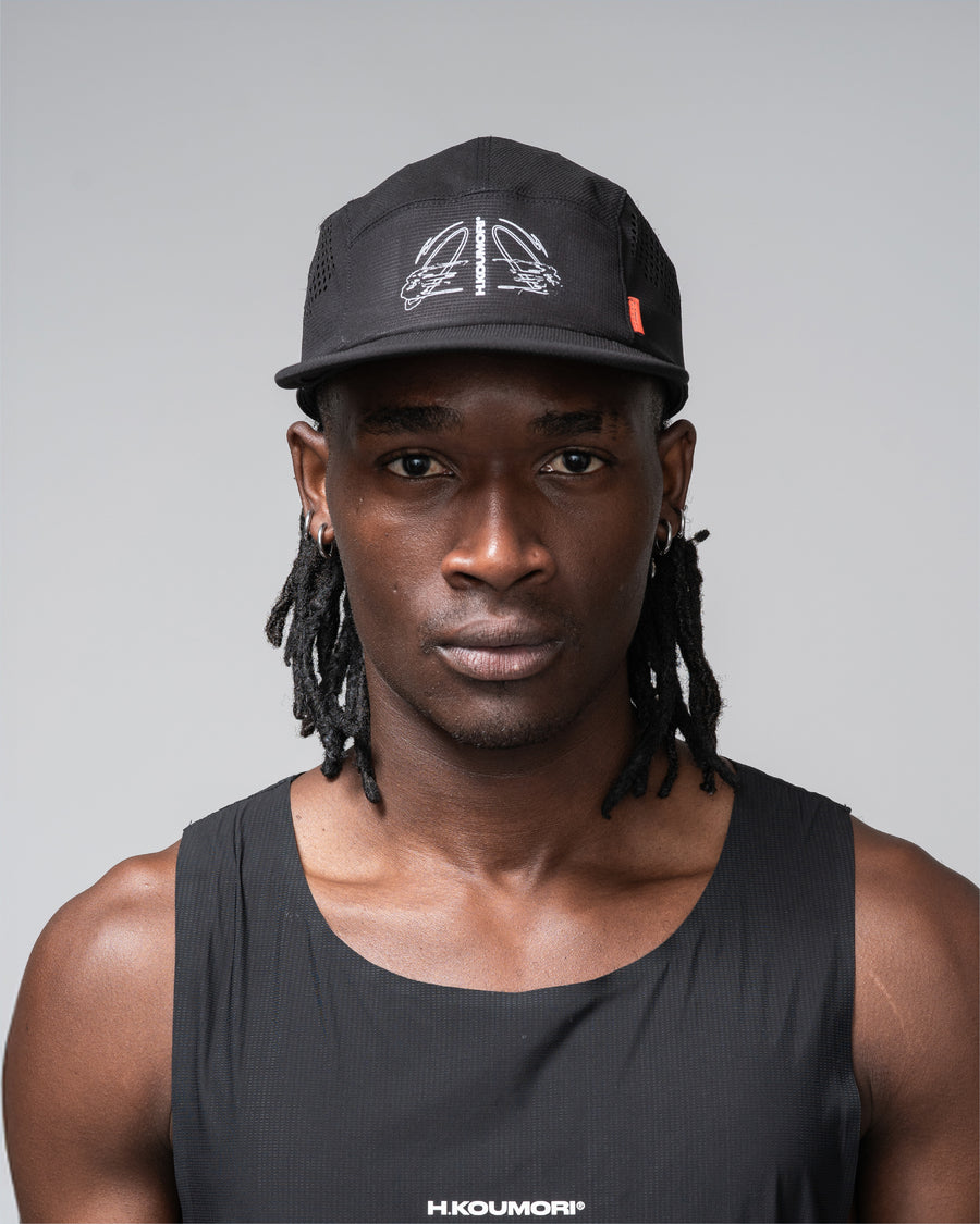 Lungs Laser Cut Cap Black