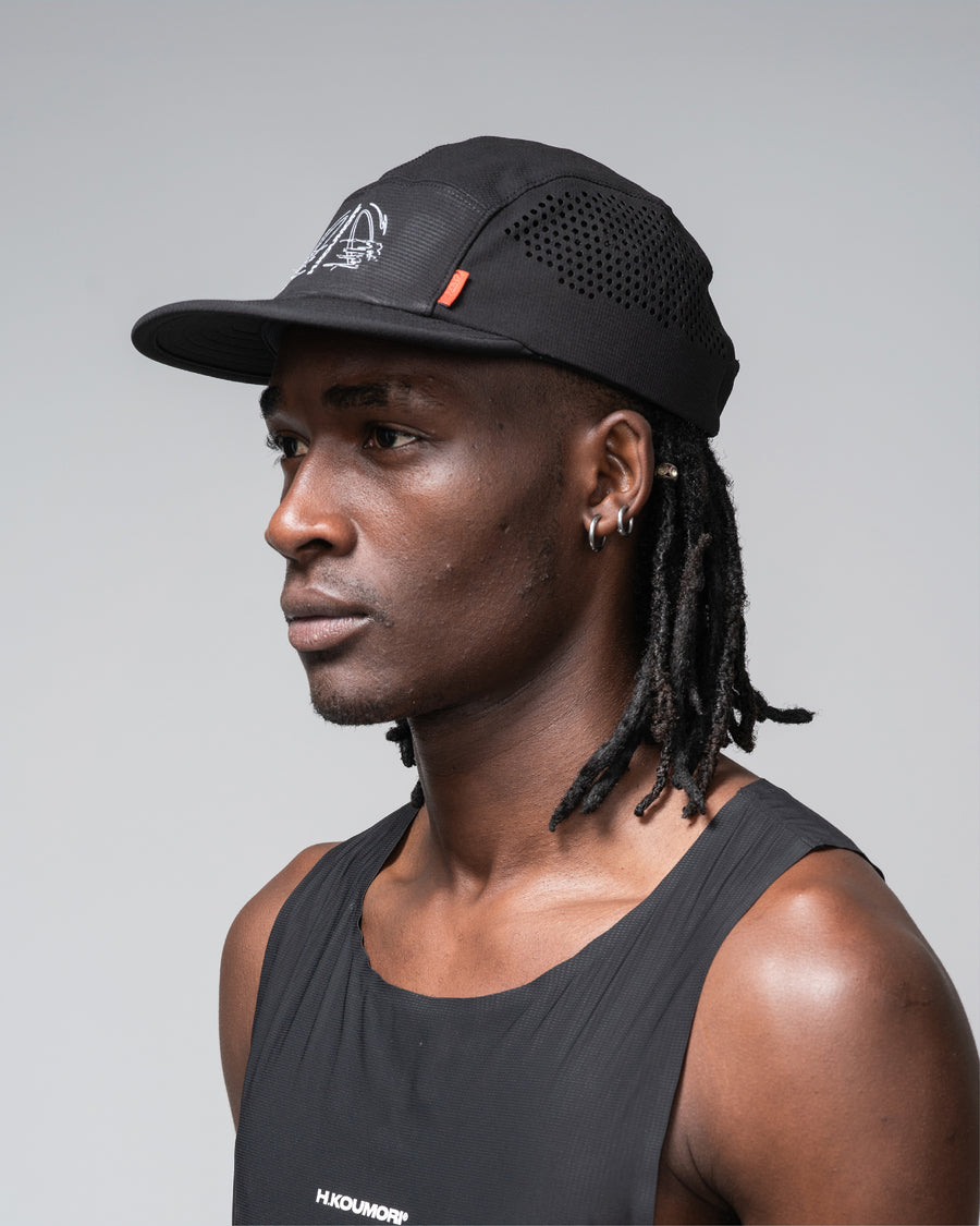 Lungs Laser Cut Cap Black