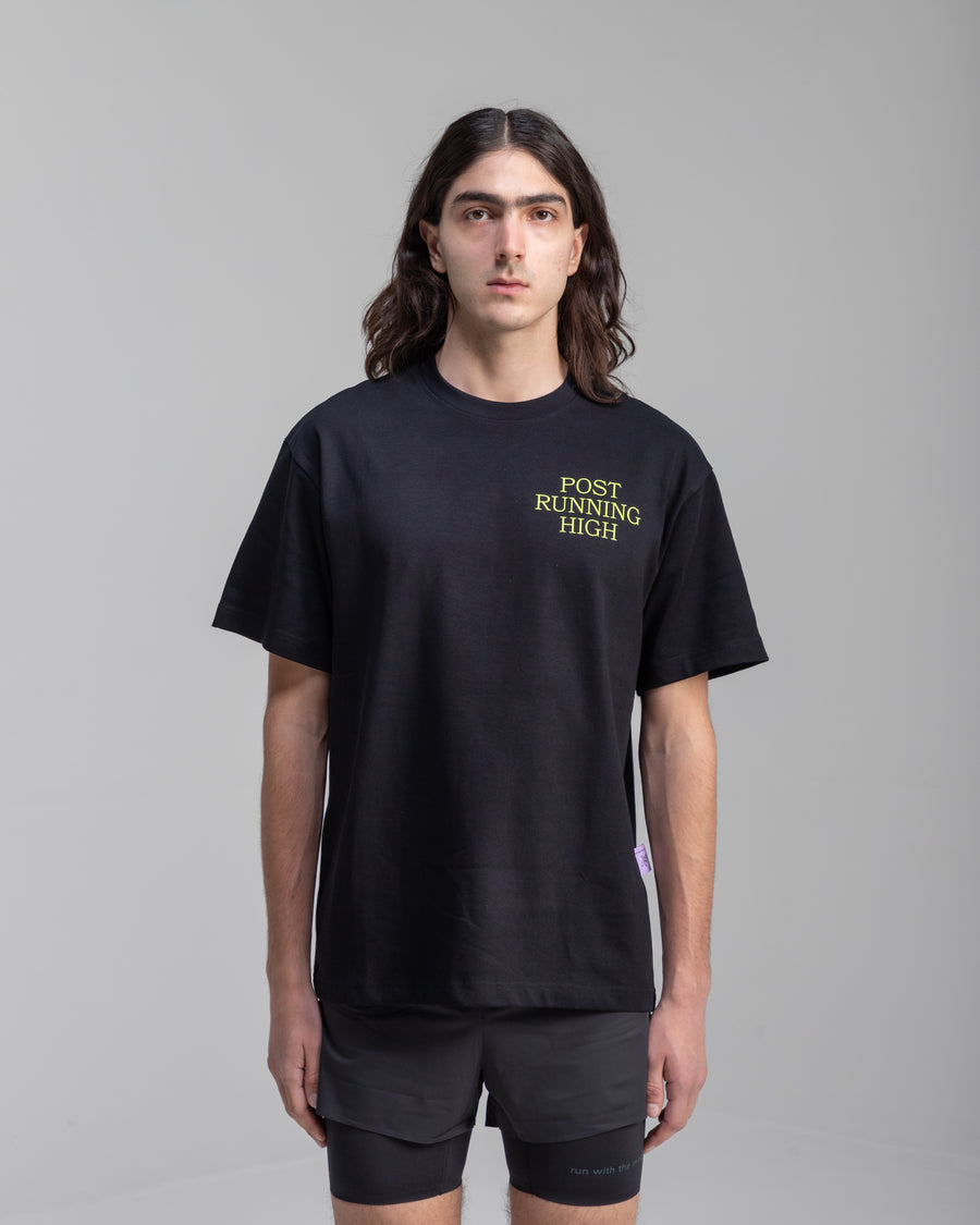 Post Running High VOLT T-Shirt Black