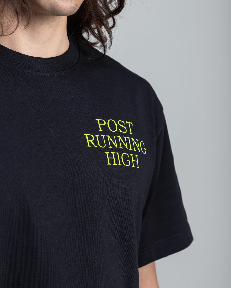 Post Running High VOLT T-Shirt Black