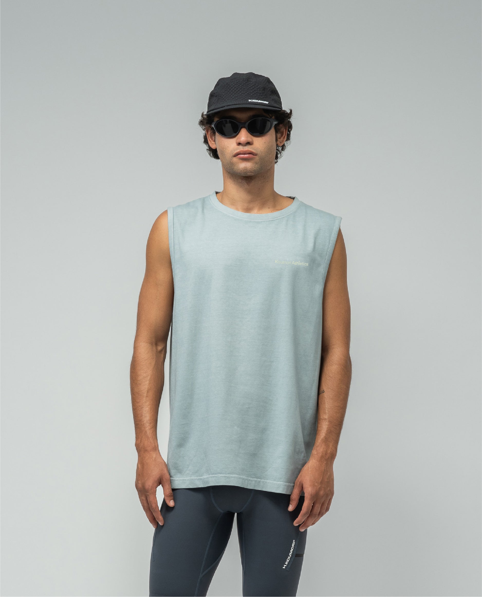Side Mark Muscle T-Shirt Abyss Blue