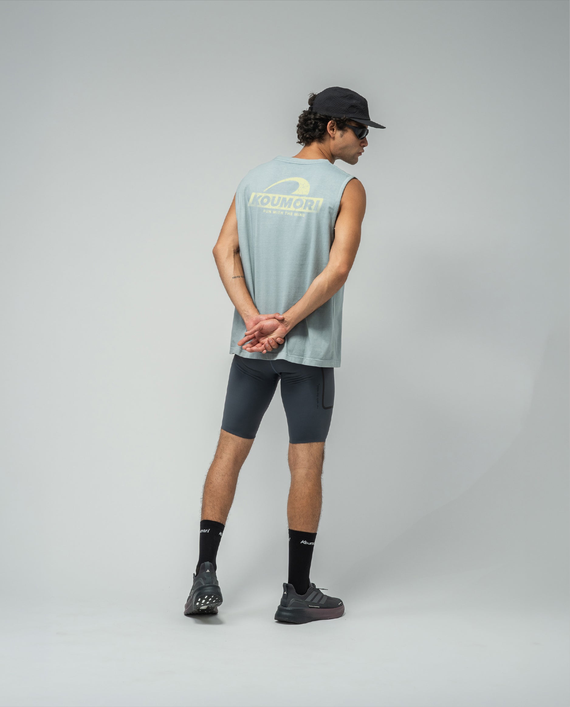 Side Mark Muscle T-Shirt Abyss Blue