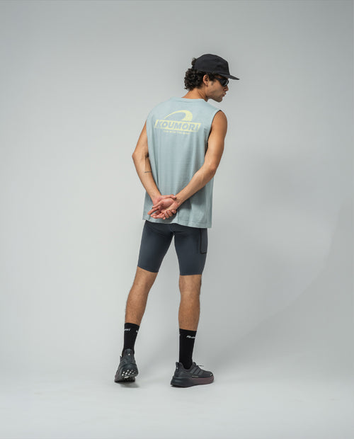Side Mark Muscle T-Shirt Abyss Blue