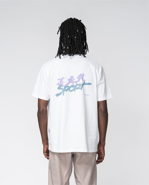 Playera Deportiva Regular Blanca 