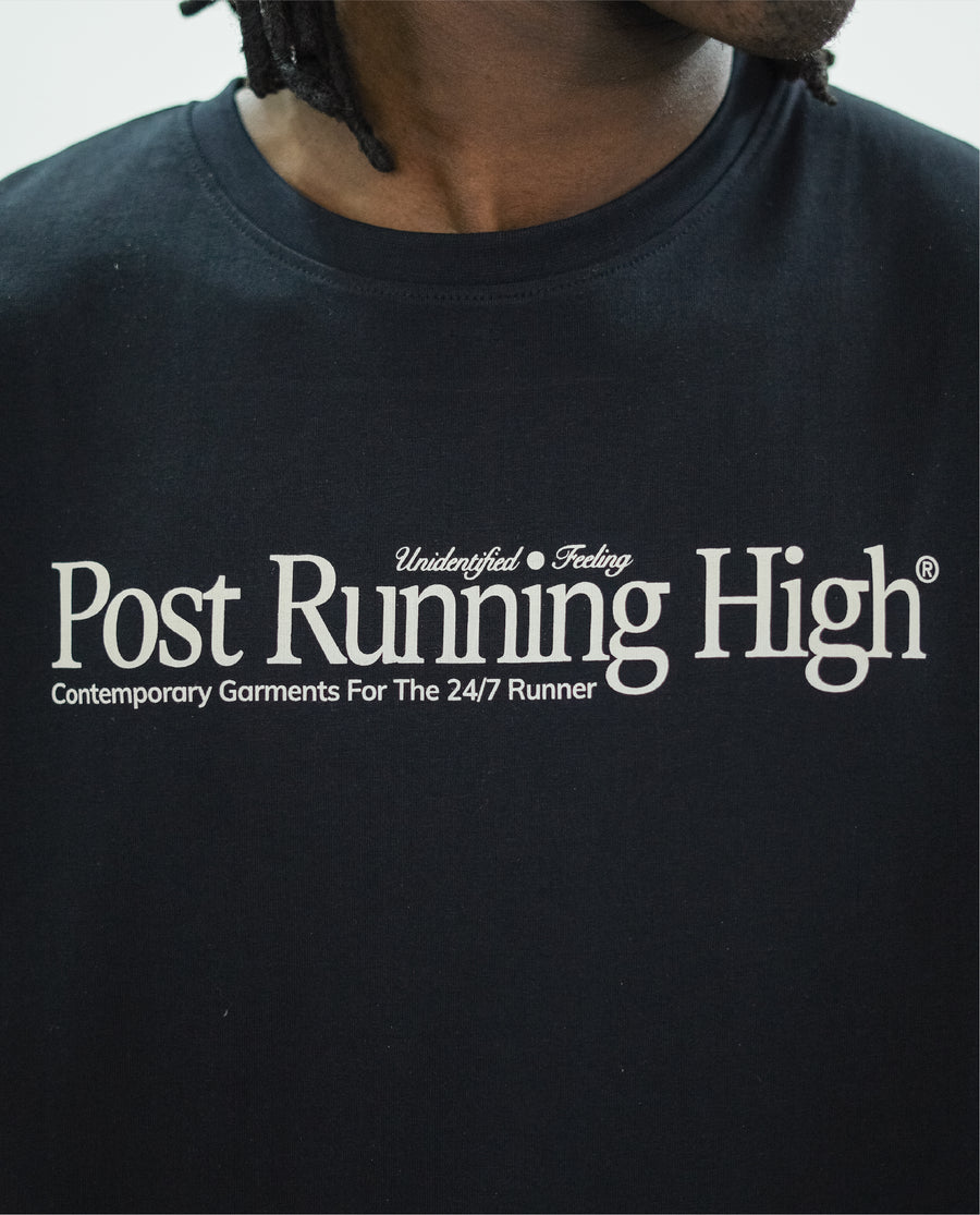 Post Running High Regular T-Shirt Black